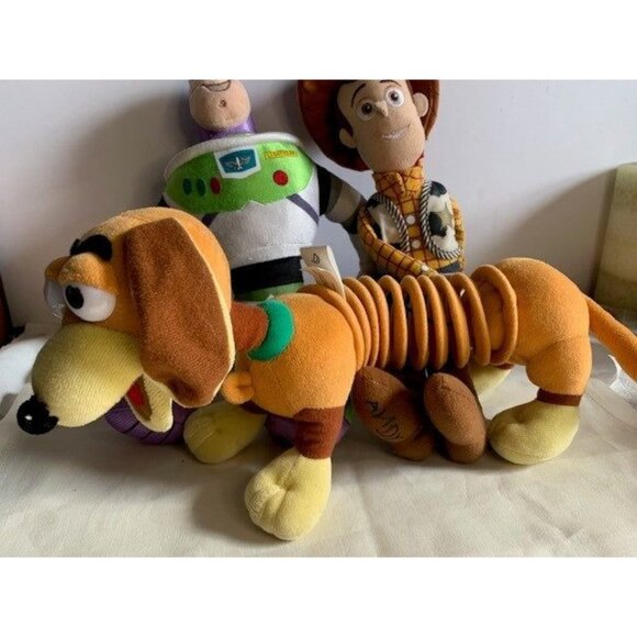 Disney Toy Story Woody Buzz Lightyear & Slinky Plush set #23 - Picture 2 of 9
